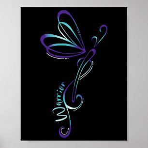 Suicide Depression Dragonfly Prevention Awareness Poster