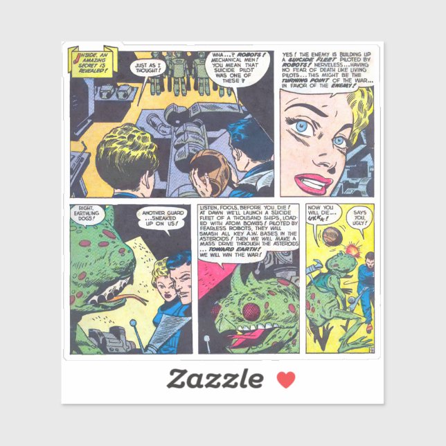 Suicide Fleet Piloted By Fearless Robots Comics (Sheet)