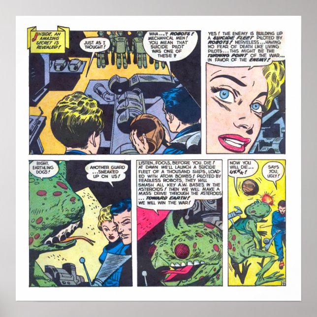 Suicide Fleet Piloted By Fearless Robots Comics Poster (Front)