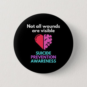 Suicide Gives The Pain To Someone Else. Suicide Aw 6 Cm Round Badge
