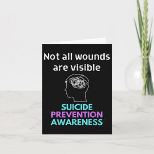 Suicide Gives The Pain To Someone Else. Suicide Aw Card