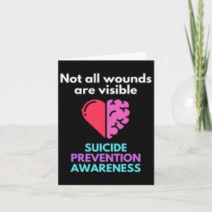 Suicide Gives The Pain To Someone Else. Suicide Aw Card