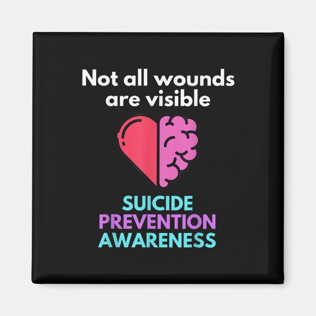 Suicide Gives The Pain To Someone Else. Suicide Magnet (Front)