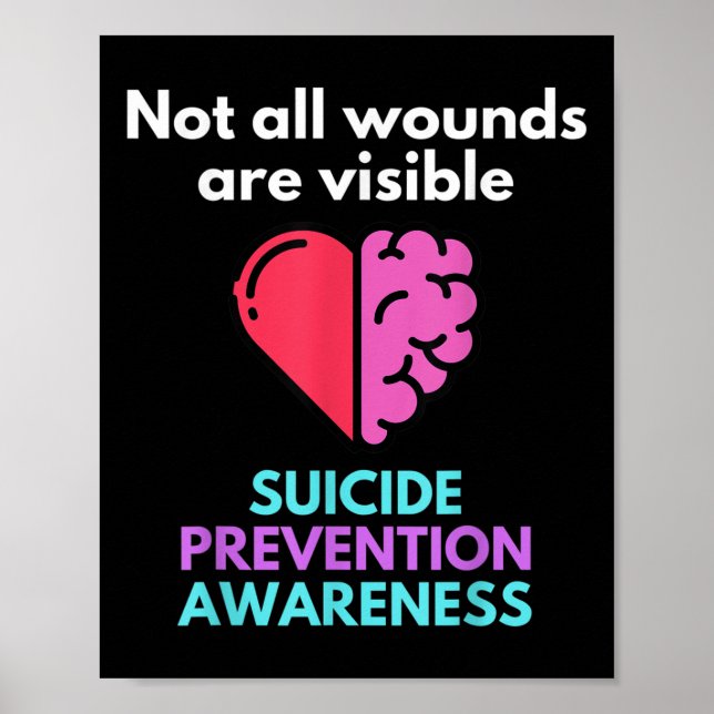 Suicide Gives The Pain To Someone Else. Suicide Poster (Front)