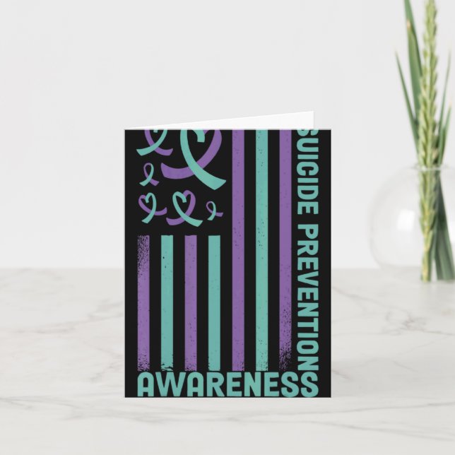 Suicide Prevention 988 Suicide Prevention Awarenes Card (Front)