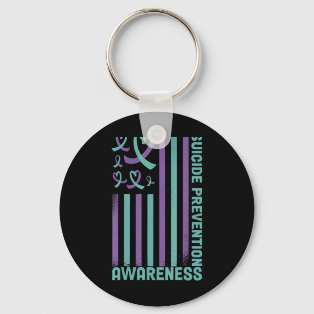 Suicide Prevention 988 Suicide Prevention Awarenes Key Ring (Front)