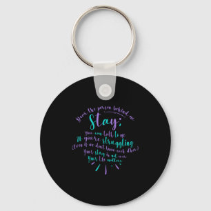 Suicide Prevention Advocate Person Behind The Caus Key Ring
