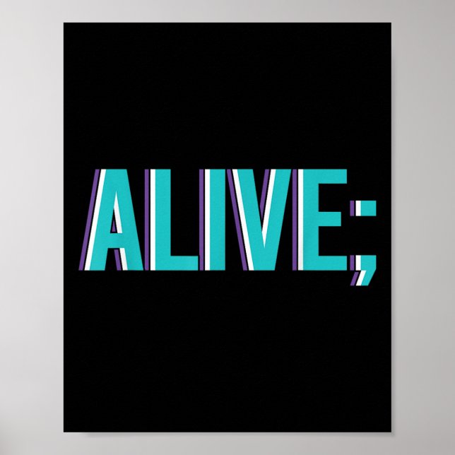 Suicide Prevention Alive _ I For Suprters  Poster (Front)