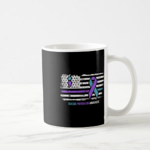 Suicide Prevention American Flag Suicide Awareness Coffee Mug