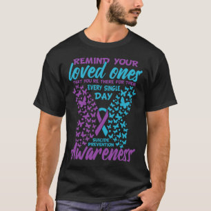 Suicide Prevention And Awareness Suicide Ribbon Te T-Shirt