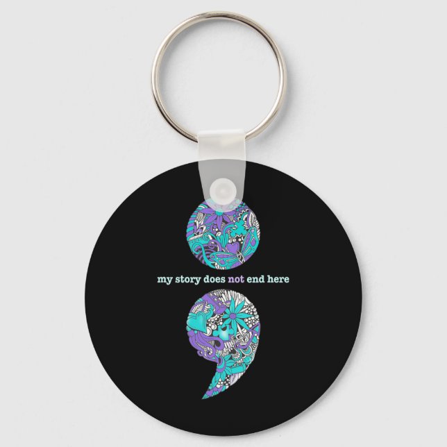 Suicide Prevention And Depression Awareness 1  Key Ring (Front)