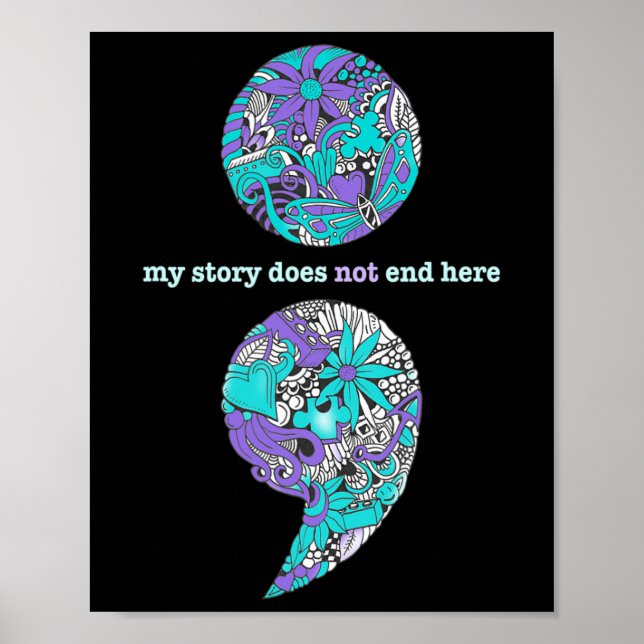 Suicide Prevention And Depression Awareness 1  Poster (Front)