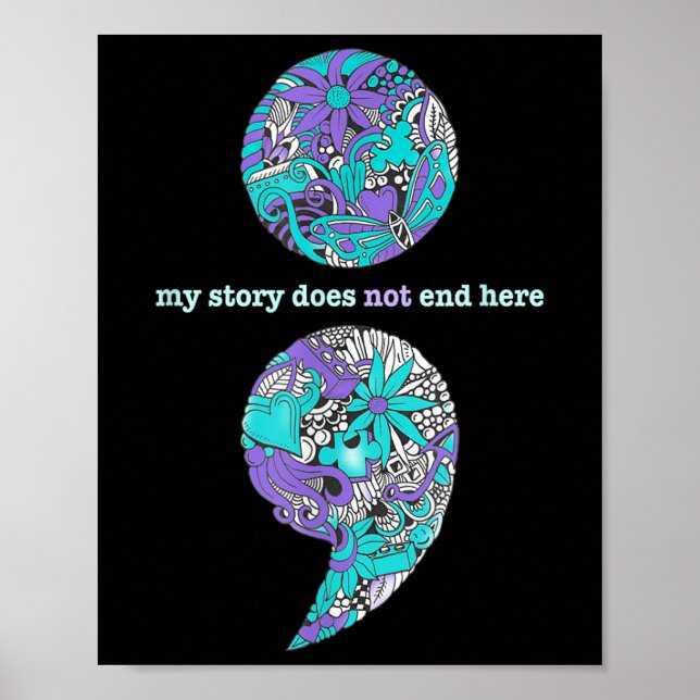 Suicide Prevention And Depression Awareness  Poster (Front)