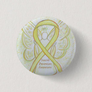 Suicide Prevention Angel Awareness Ribbon Pins