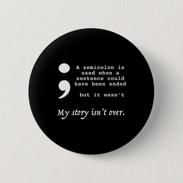 Suicide Prevention Awareness  6 Cm Round Badge (Front)
