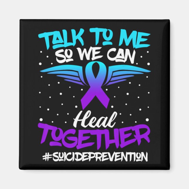 Suicide Prevention Awareness 988 Mental Health Sup Magnet (Front)