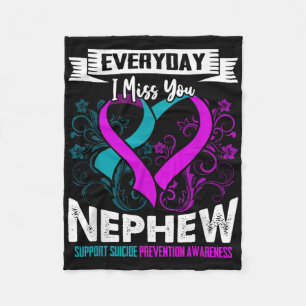 Suicide Prevention Awareness Aunts  Fleece Blanket