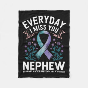 Suicide Prevention Awareness Aunts Fleece Blanket
