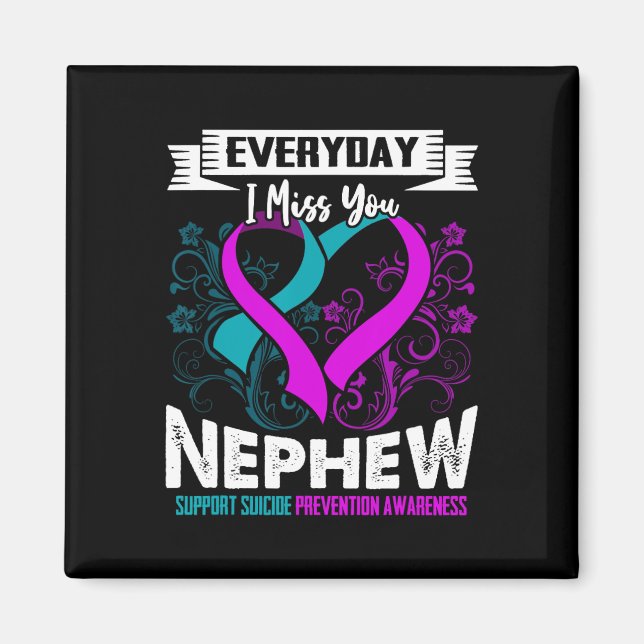 Suicide Prevention Awareness Aunts  Magnet (Front)