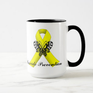 Suicide Prevention Awareness Butterfly Ribbon Mug