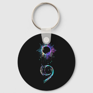 Suicide Prevention Awareness Choose Life Semicolon Key Ring