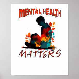Suicide Prevention Awareness Design Mental Health  Poster