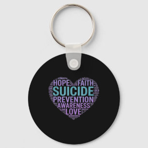 Suicide Prevention Awareness Fight Hope Strong War Key Ring