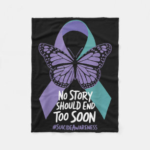 Suicide Prevention Awareness Fleece Blanket