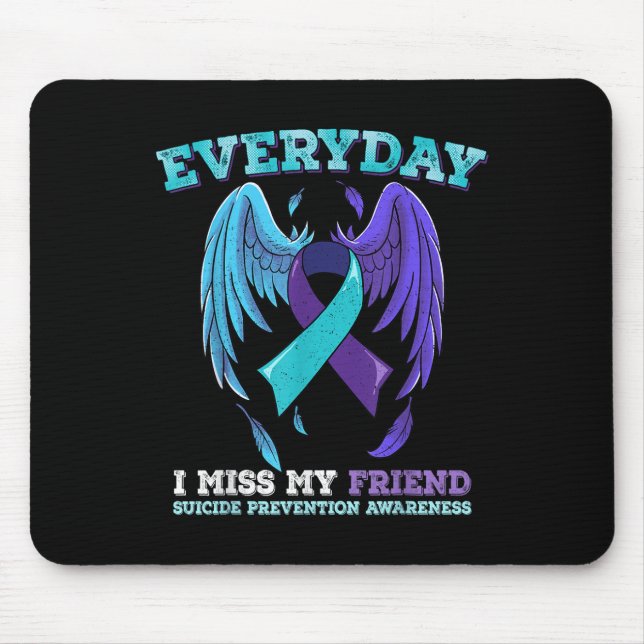 Suicide Prevention Awareness Friend  Mouse Mat (Front)