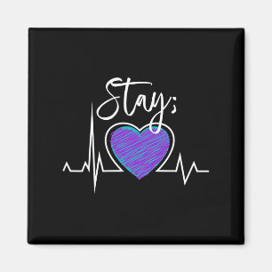 Suicide Prevention Awareness Heartbeat Semicolon S Magnet