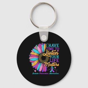 Suicide Prevention Awareness I Have Time To Listen Key Ring