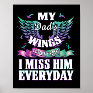 Suicide Prevention Awareness I Miss My Dad Everyda Poster