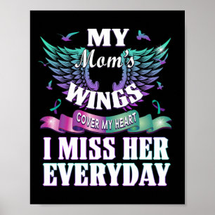 Suicide Prevention Awareness I Miss My Mom Everyda Poster