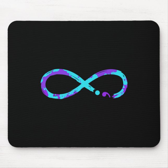 Suicide Prevention Awareness Infinity Sign  Mouse Mat (Front)