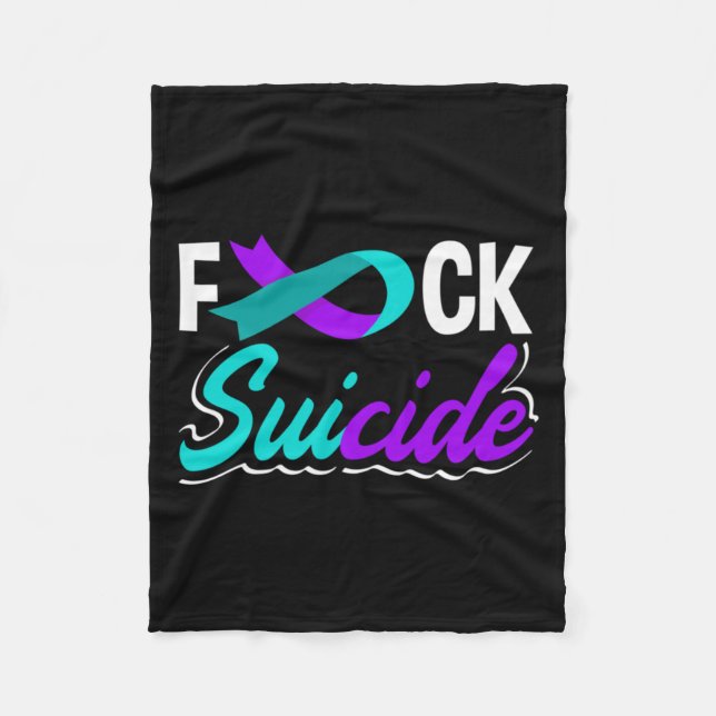 Suicide Prevention Awareness Long Sleeve Fleece Blanket (Front)