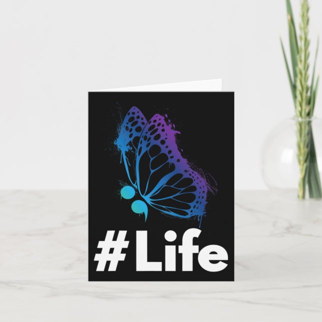 Suicide Prevention Awareness Love Support Life  Card (Front)