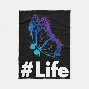 Suicide Prevention Awareness Love Support Life Fleece Blanket