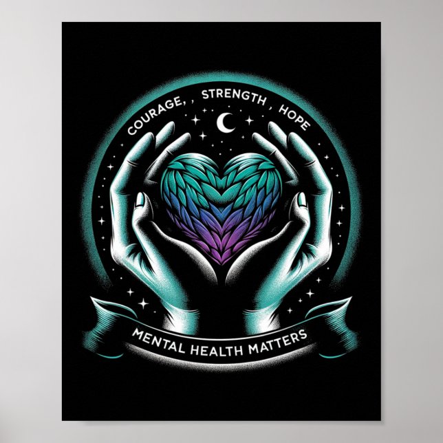 Suicide Prevention Awareness Mental Health Counsel Poster (Front)