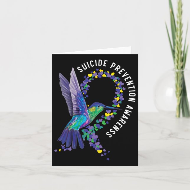Suicide Prevention Awareness Mental Health Depress Card (Front)
