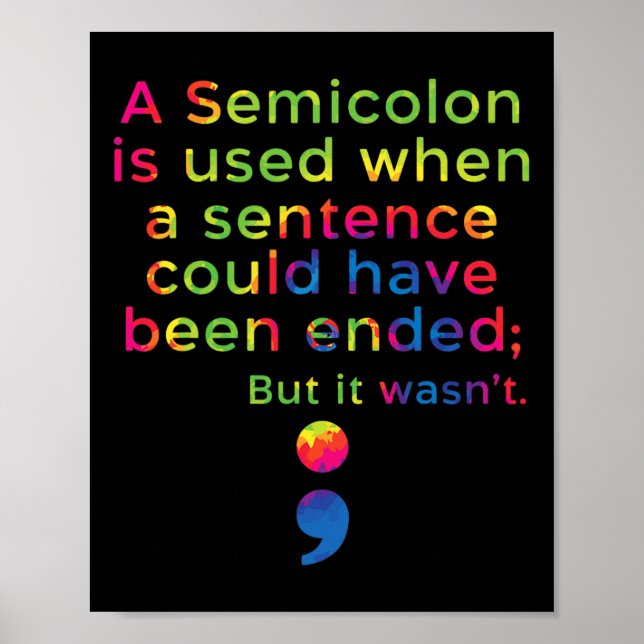 Suicide Prevention Awareness Mental Health Depress Poster (Front)