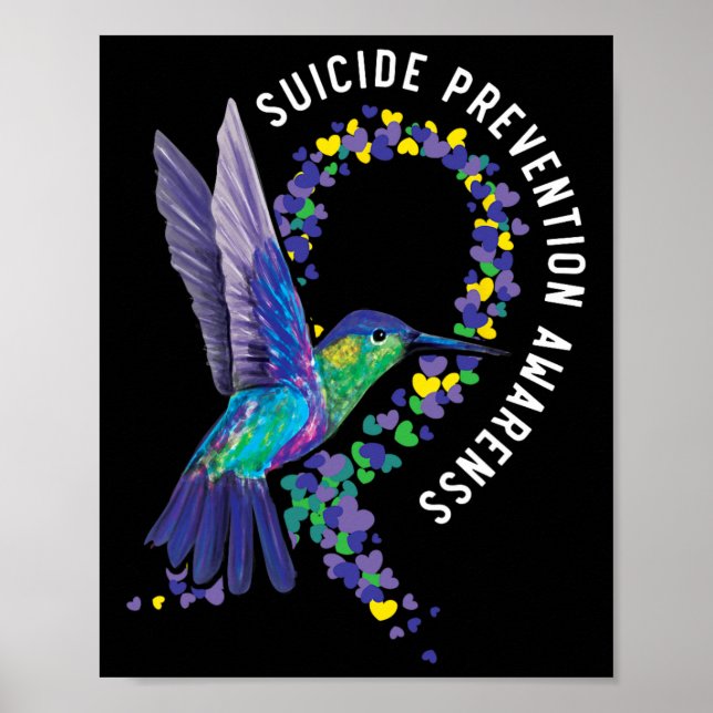 Suicide Prevention Awareness Mental Health Depress Poster (Front)