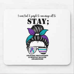 Suicide Prevention Awareness Mental Health Support Mouse Mat