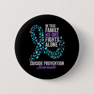 Suicide Prevention Awareness Month Butterflies Tea 6 Cm Round Badge