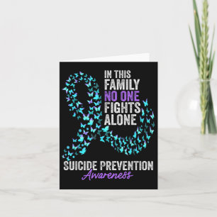 Suicide Prevention Awareness Month Butterflies Tea Card