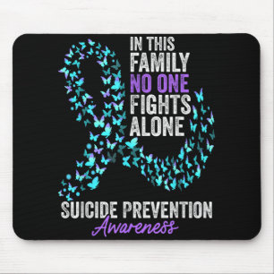 Suicide Prevention Awareness Month Butterflies Tea Mouse Mat