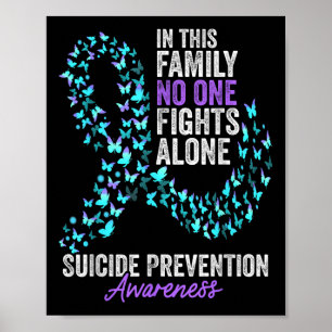 Suicide Prevention Awareness Month Butterflies Tea Poster