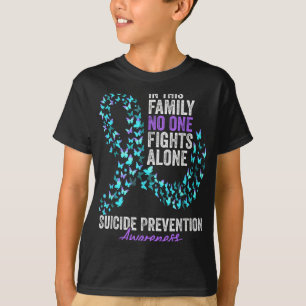 Suicide Prevention Awareness Month Butterflies Tea T-Shirt