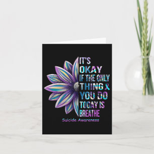 Suicide Prevention Awareness Month Family Support  Card