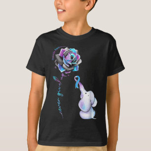 Suicide Prevention Awareness Month Flower Elephant T-Shirt