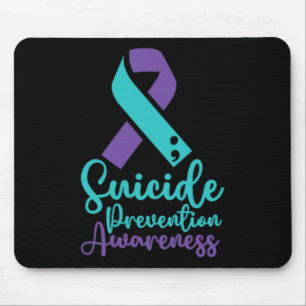 Suicide Prevention Awareness Month Teal Purple Sma Mouse Mat